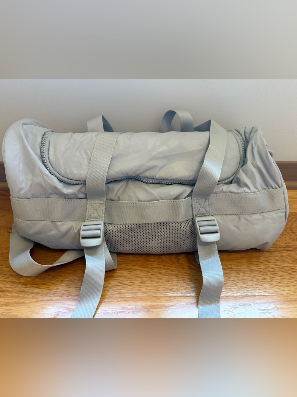 Light grey Under Armour Duffle Bag